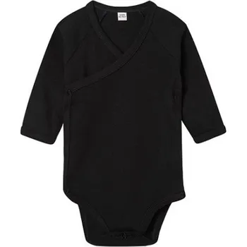 Babybugz Dětské body s dlouhým rukávem BZ60 Black 3-6 Monate
