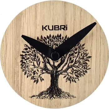 Hodiny KUBRi 0013A - Miniaturní dubové hodiny se stromem života
