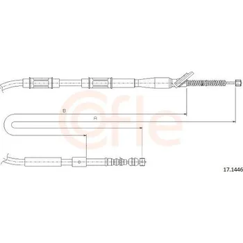 Auto-moto Tažné lanko, parkovací brzda COFLE 17.1446