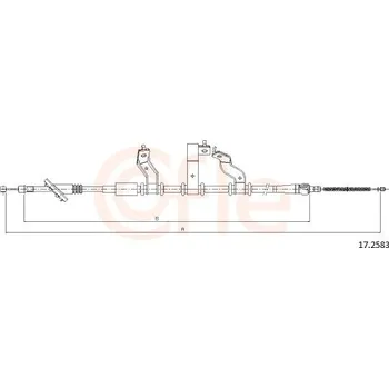 Autodíl Tažné lanko, parkovací brzda COFLE CFE17.2583
