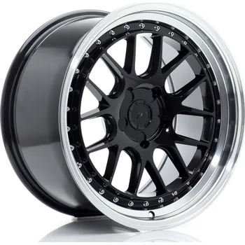 Alu kolo Japan Racing JR40 18x9,5 ET15-35 5H BLANK Glossy Černá w/Machined Lip