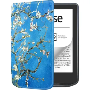 Pouzdro na tablet VSECHNONAMOBIL 75394 ART Zaklápěcí pouzdro pro Pocketbook 629 Verse / Pocketbook 634 Verse Pro APRICOT BLOSSOM