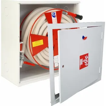 Hydrant Pavliš a Hartman, Hydrantový systém s hadicí D25 -20bm - plná dvířka - proudnice ekv.10 - BÍLÁ, svv 006/R/B