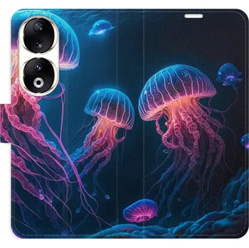 Pouzdro na mobilní telefon Flipové pouzdro iSaprio - Jellyfish - Honor 90 5G