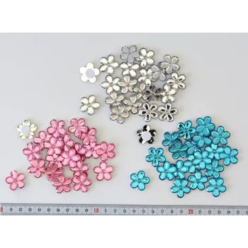 Kytičky samolepící 2 cm RŮŽOVÉ