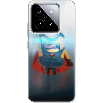 Pouzdro na mobilní telefon Odolné silikonové pouzdro iSaprio - Mimons Superman 02 - Xiaomi 14