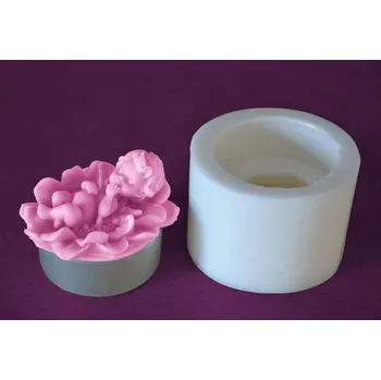 Forma na odlévání Silikonová forma čajovka velká - Andílek na kvítku