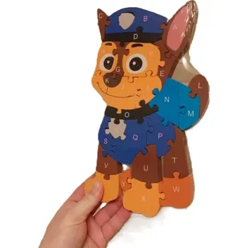 Puzzle Vzdělávací dřevěné Puzzle Tlapková patrola - Chase