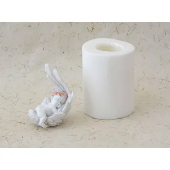 Silikonová forma - Spící miminko v křídle I - 60 x 57 x 85 mm