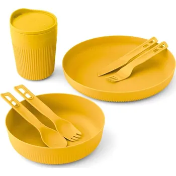 Outdoor vaření set nádobí SEA TO SUMMIT Passage Dinnerware Set - [1P] [7 Piece], Arrowwood Yellow