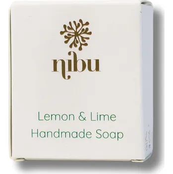 Čistící mýdlo Nibu Naturals | Mýdlo na cesty - Citrón a limetka - 50 g jemné mýdlo s hydratačním účinkem - 50 g