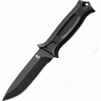 Bojový nůž Nůž STRONGARM hladké ostří, s pouzdrem ČERNÝ