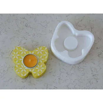 Silikonová forma - svícen Motýl - 100 x 88 x 22 mm