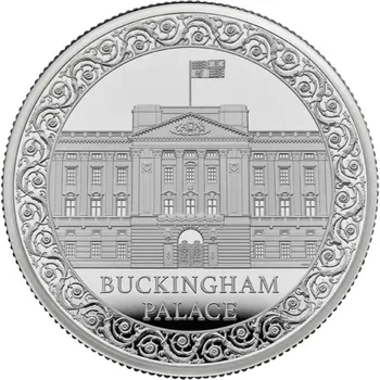 Buckinghamský palác - Stříbrná sběratelská mince