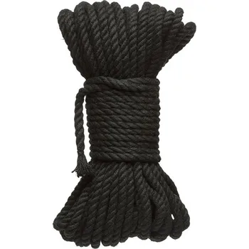 Doc Johnson Merci Bind and Tie 6mm Hemp Bondage Rope 15m Black