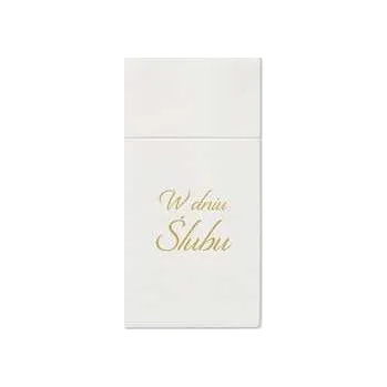 Papírový ubrousek Ubrousky na příbory PAW AIRLAID 40x40 cm Wedding Day [25 ks],rychlé dodání