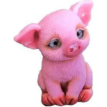 Silikonová forma - Roztomilé prasátko 55 x 50 x 70 mm