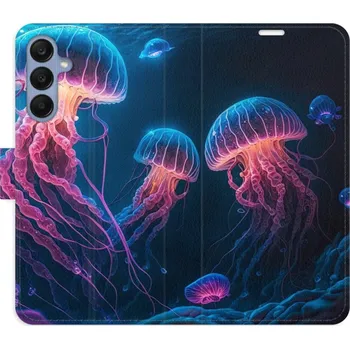 Pouzdro na mobilní telefon Flipové pouzdro iSaprio - Jellyfish - Samsung Galaxy A25 5G