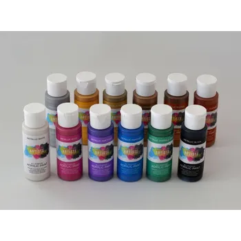 Vodová barva Akrylová barva Artiste METALICKÁ titanová zlatá (metallic titanium gold)