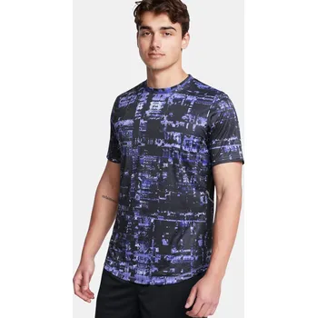Pánské tričko Pánské tričko Under Armour UA M's Ch. Pro Train SS PRNT-PPL - fialovo/černé Velikost: M