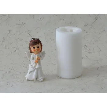 Silikonová forma - Andělka s trumpetkou 38 x 35 x 80 mm