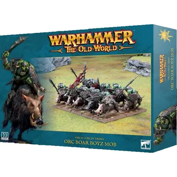 Desková hra Games Workshop Warhammer The Old World – Orc and Goblin Tribes: Orc Boar Boyz Mob