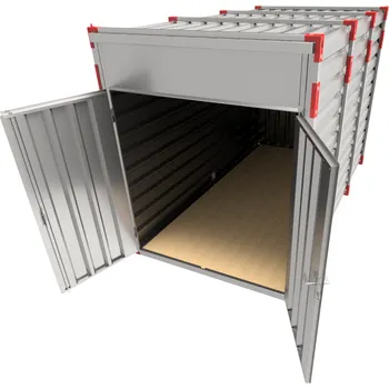 Popelnice HTI Kontejner vnitřní výška 2,430 dvoukřídlové dveře v čelní stěně 4m