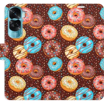 Pouzdro na mobilní telefon Flipové pouzdro iSaprio - Donuts Pattern - Honor 90 Lite 5G