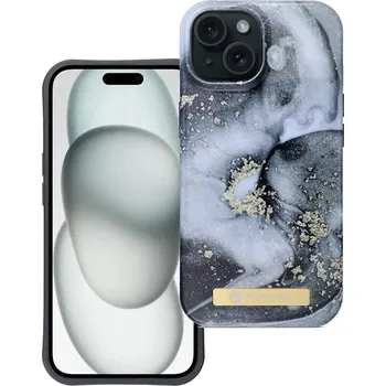 Pouzdro na mobilní telefon Kryt FORCELL Mirage pro Apple iPhone 15 - podpora MagSafe - plastový / gumový - mlžný mramor
