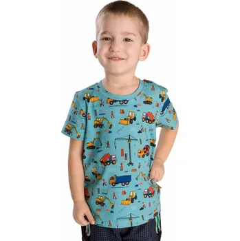 Chlapecké tričko Chlapecké tričko Betty mode vel. 128 modré nákladní auta