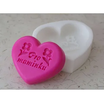 Silikonová forma - mýdlo PRO MAMINKU © 80 x 68 x 15 mm