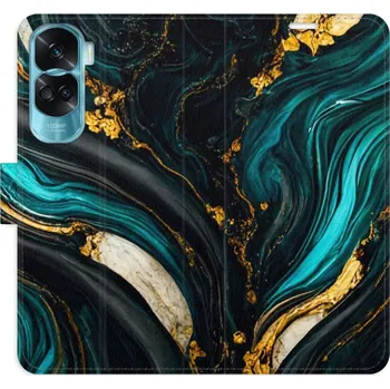 Pouzdro na mobilní telefon Flipové pouzdro iSaprio - Dark Paint - Honor 90 Lite 5G