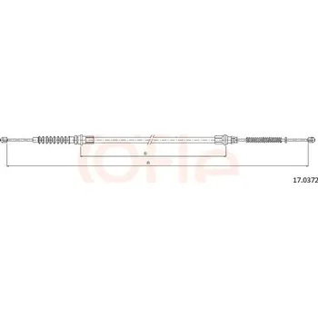 Auto-moto Tažné lanko, parkovací brzda COFLE 17.0372