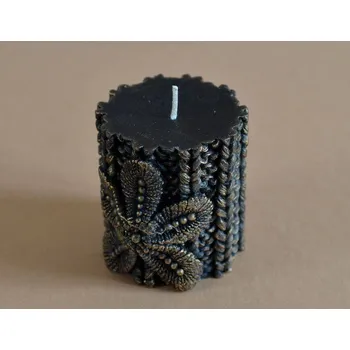 Silikonová forma - Válec s květem prům. 70 mm x 75 mm