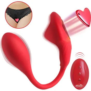 Vibrátor Frisky Double Love Connection Silicone Panty Vibe with Remote Control