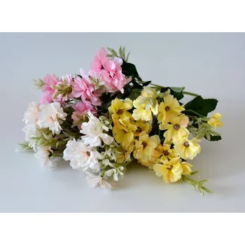 umělá květina Umělá kytice - Clematis KRÉMOVÝ