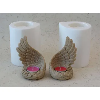 Forma na odlévání Silikonová forma - svícen Andělské křídlo na čaj. svíčku LEVÉ
