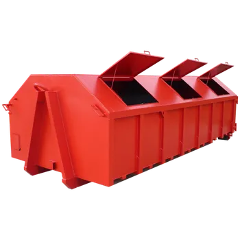 Popelnice HTI Uzavřený kontejner ABROLL s integrovanými víky 5500x2300x1500 mm - 17 m3