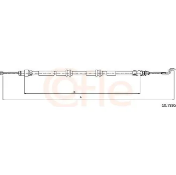 Auto-moto Tažné lanko, parkovací brzda COFLE 10.7395