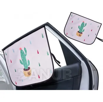 Magnetická clona do auta - kaktus