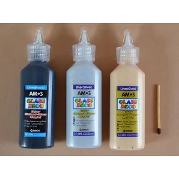 Speciální výtvarná barva Kontura ke slupovacím barvám na sklo 22 ml ZLATÁ