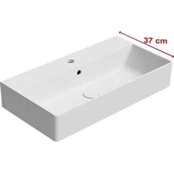 KUBE X keramické umyvadlo 70x37cm, bílá mat