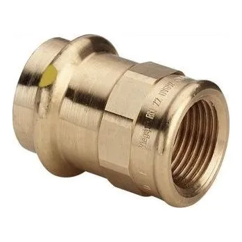 rozdělovač topení Viega PROFIPRESS G 2612 přechodový kus 22x1/2", s vnitřním závitem, lisovací, plyn, červený bronz