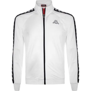 Pánská mikina Kappa 222 BANDA ANNISTON SLIM mikina bílá/černá 2XL