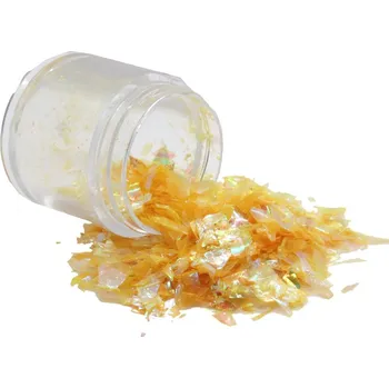 PourArt Glitr do pryskyřice holografický nepravidelný Žlutá zelená YI901 2g