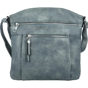 Módní dámská koženková crossbody kabelka Lajla, šedá