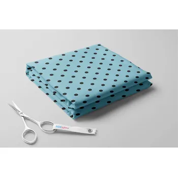 Softshell letní, Černé střední puntíky na světlém podkladu Barva: Mentol