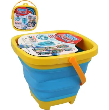 Hračka na písek Kyblíček plážový skládací plastový kbelík na písek multifunkční