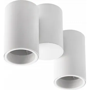 Stropní svítidlo LUPO, hliník, 17.5x5.6x11.5, IP20, 2*GU10, max. 50W, kulaté, bílé