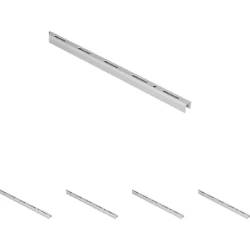 Prodejní regál Walteco Jednořadá lišta 18x12mm, délka 500mm, bílá Množství: 5 ks